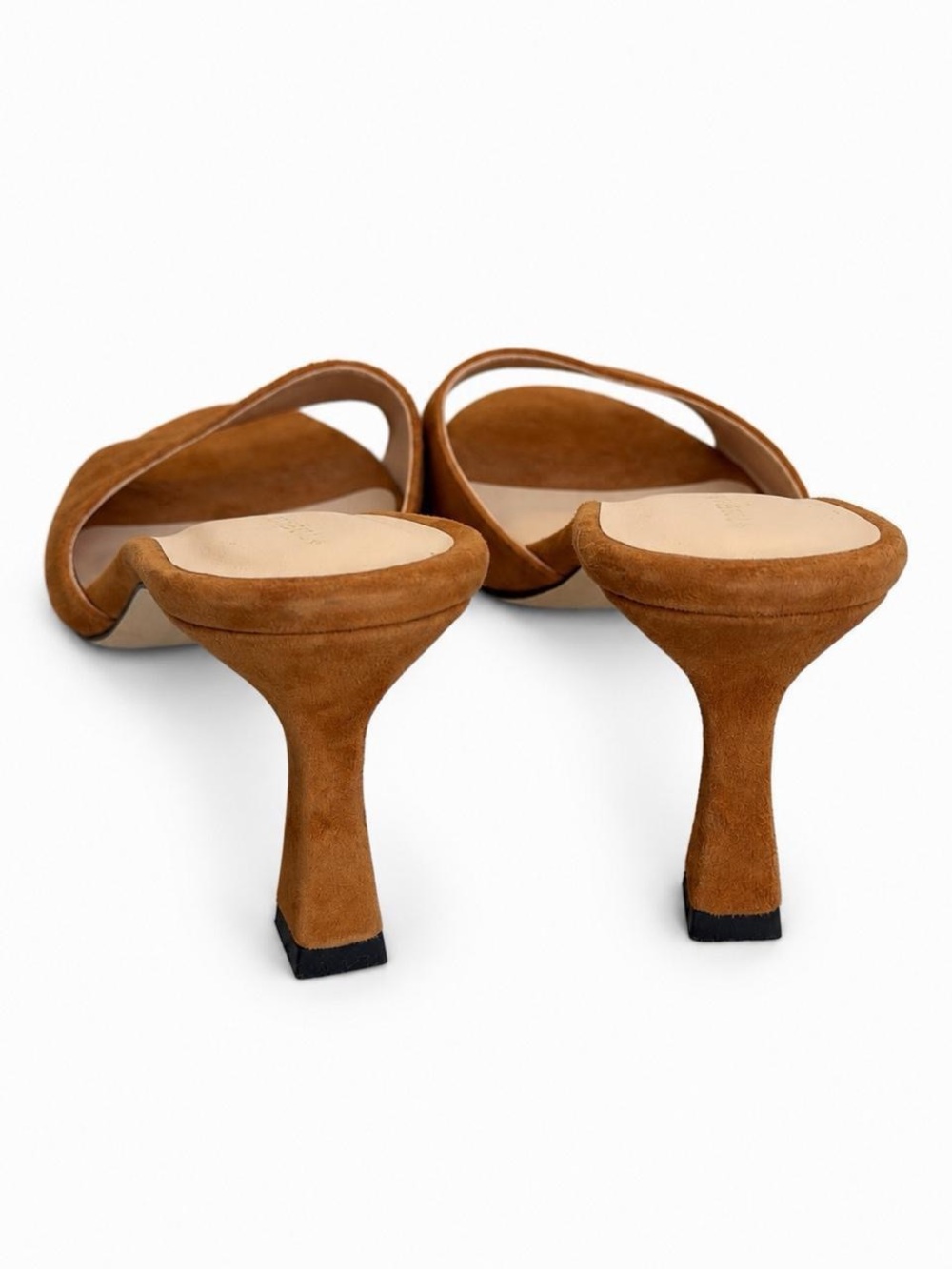 Tuckernuck Tan Suede Open-Toe Slide Mules - Picture 2 of 4